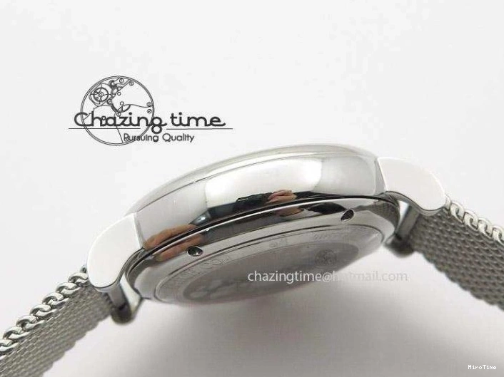 MIROTIME 0816 Portofino Chrono SS White Dial on SS Mesh Bracelet A Soft 7388